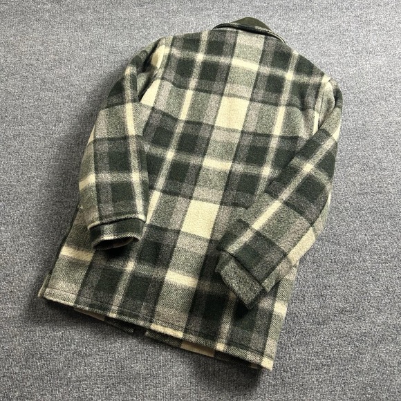 60s Woolrich Wool Sherpa Mackinaw Hunting Cruiser Jacket Plaid Medium - Picture 5 of 7